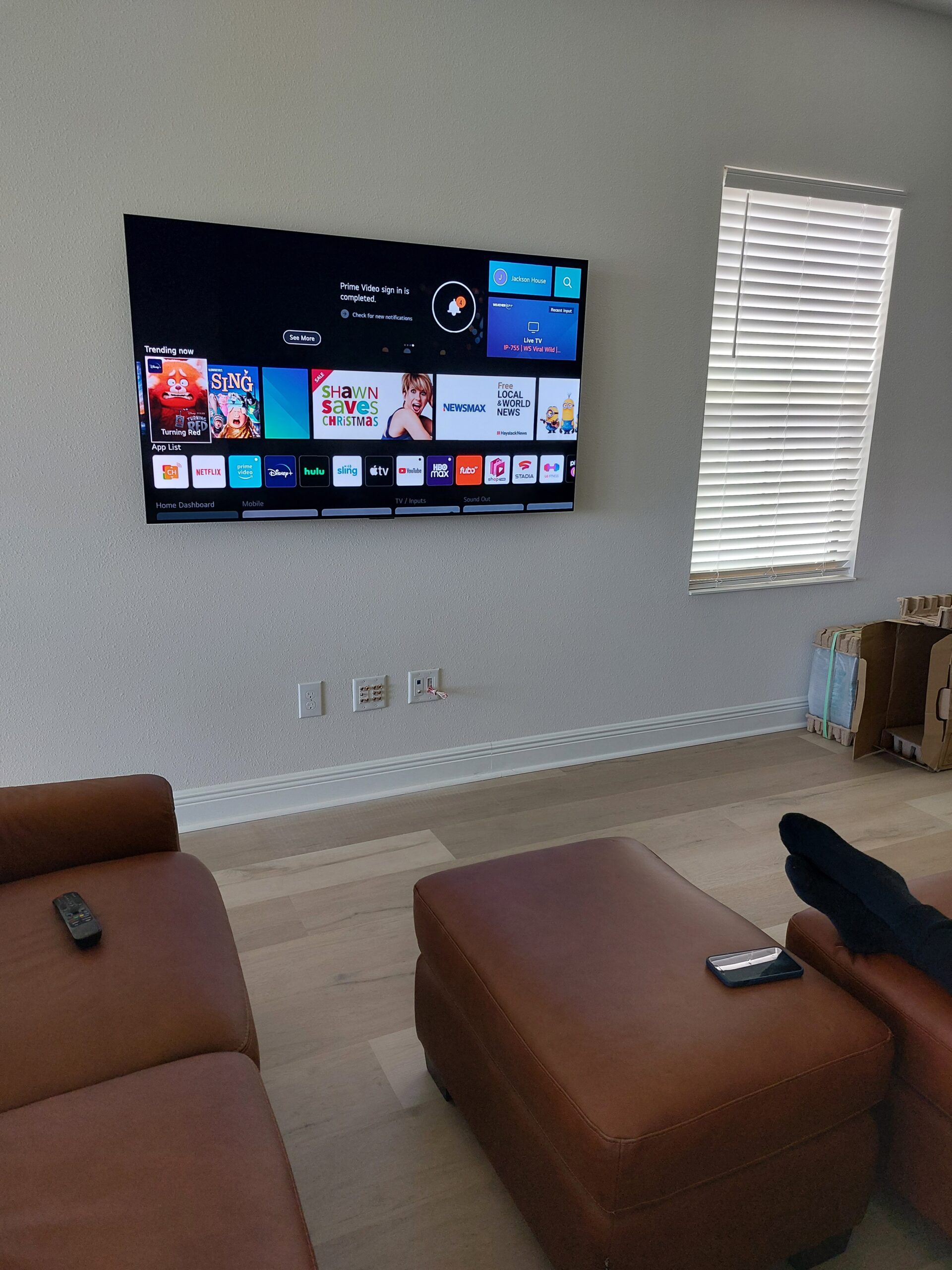 Home - TV On Wall Install